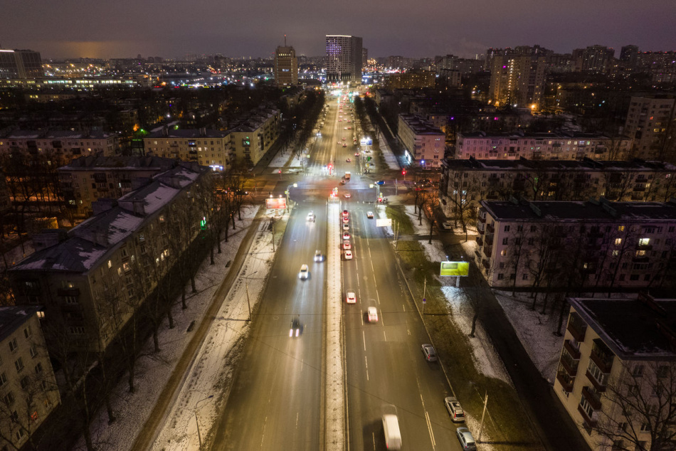 Улица Орджоникидзе стала светлее на 159 фонарей